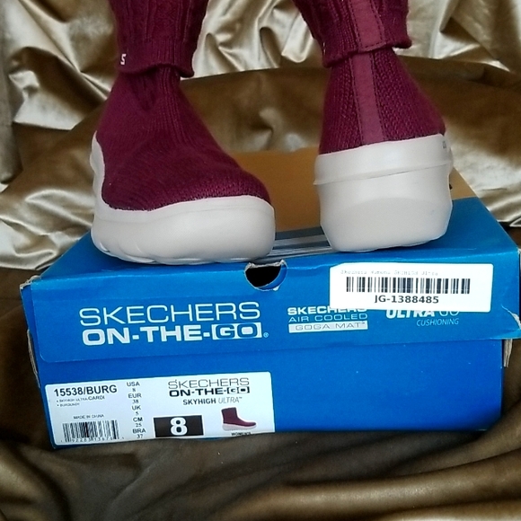 SKETCHERS ON-THE-GO SkyHigh Ultra Air Cooled Goga Mat Knit Bootie Size 8M - Picture 5 of 11